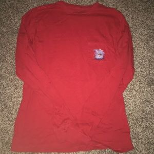 Red Vineyard Vines Long Sleeve Tee